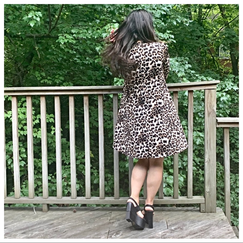 ✨LAST ✨Leopard print swing dress with side pockets - Picture 5 of 8